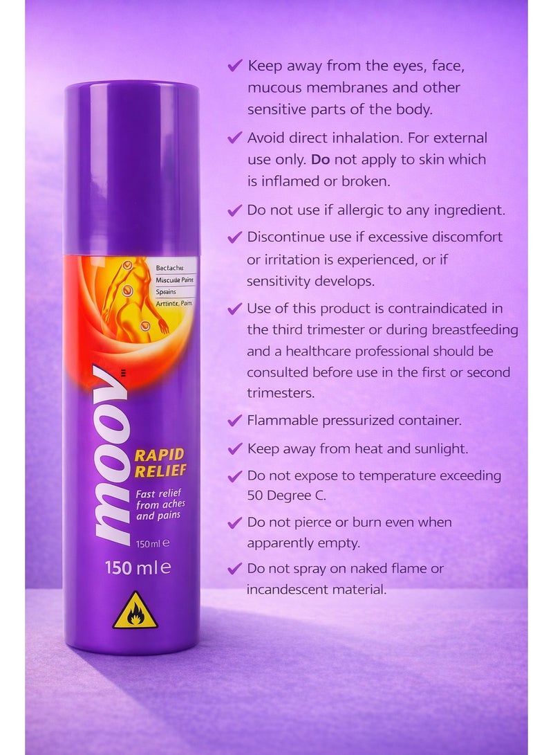Moov Pack Of 3 Rapid Relief Spray - Image 5